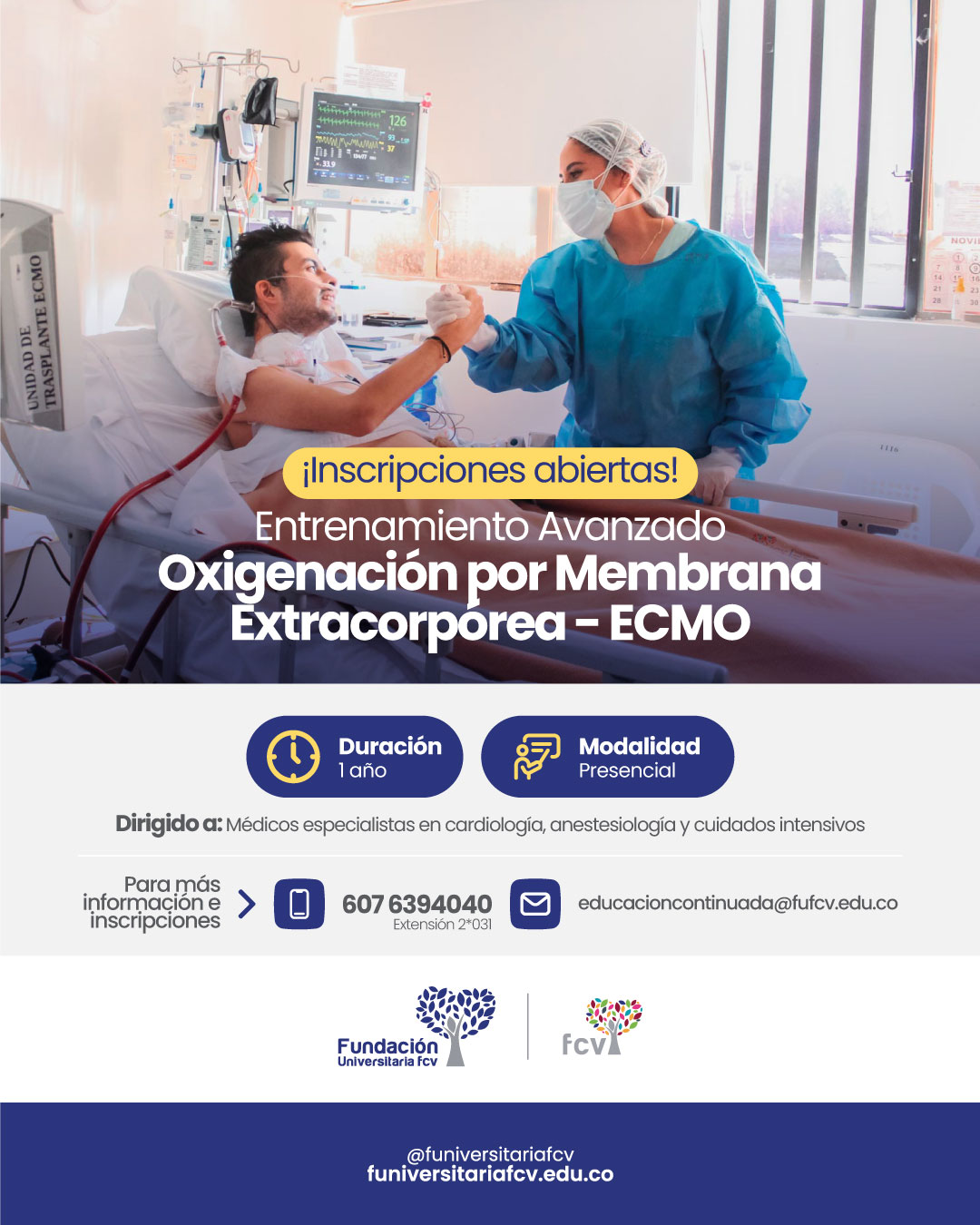 Entrenamiento avanzado en Oxigenación por Membrana Extracorpórea ECMO