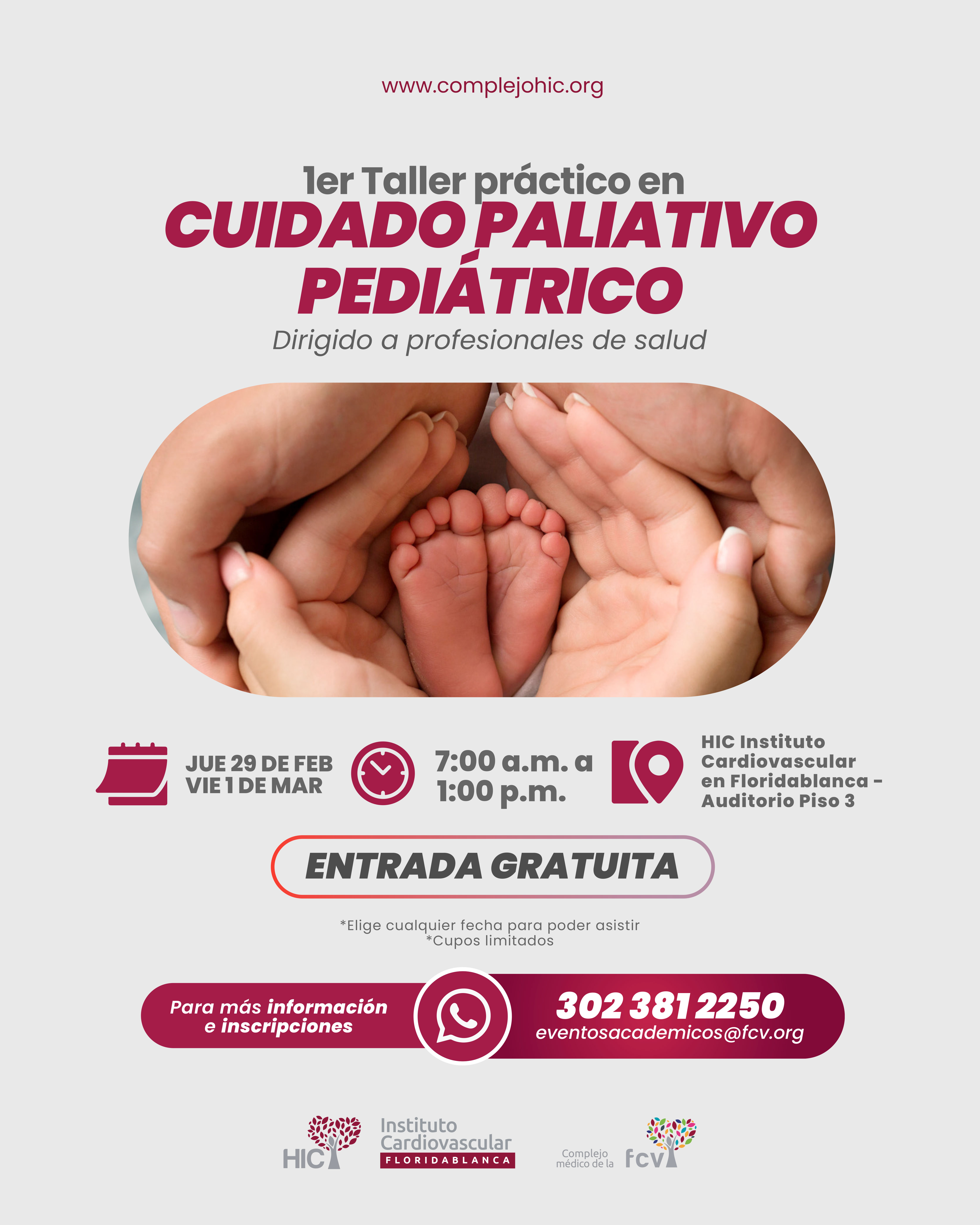 1er Taller práctico en cuidado paliativo pediátrico